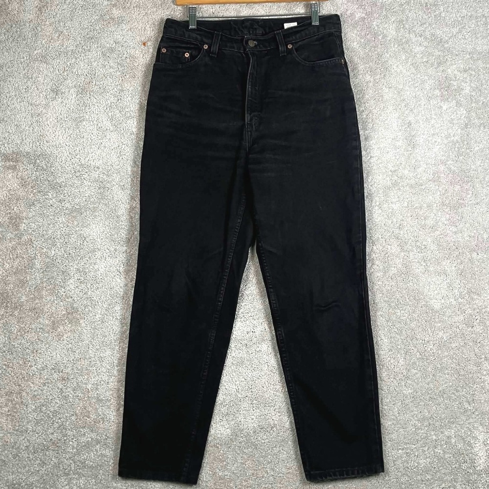 Vintage Levis Jeans Womens Black 521 14 Petite (Fits 31x27) Made in USA 90s